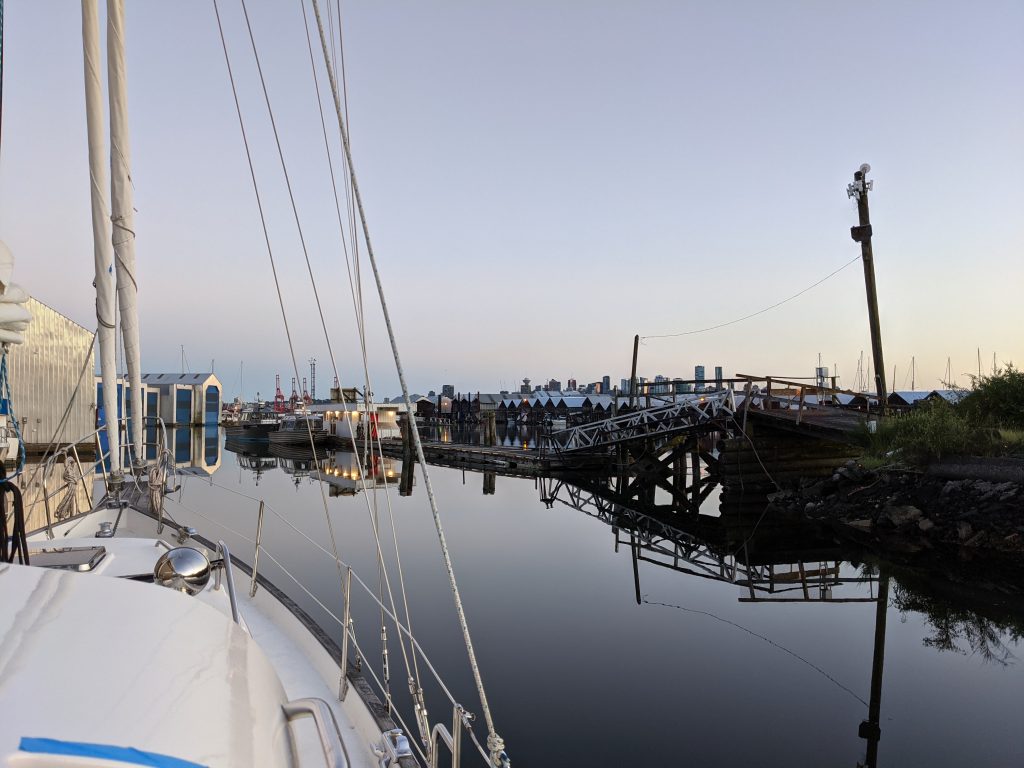 Out of the boat yard, into the Marina